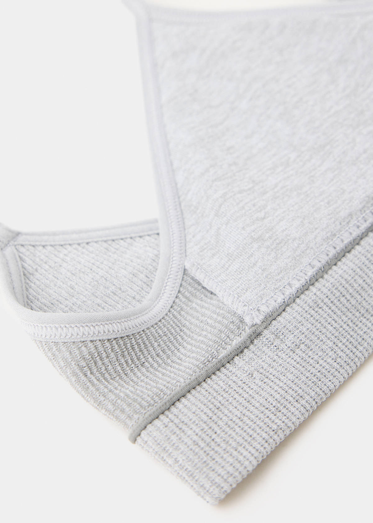 Essential triangle bra — Medium Heather Grey