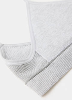 Essential triangle bra — Medium Heather Grey 2