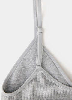 Essential triangle bra — Medium Heather Grey 3