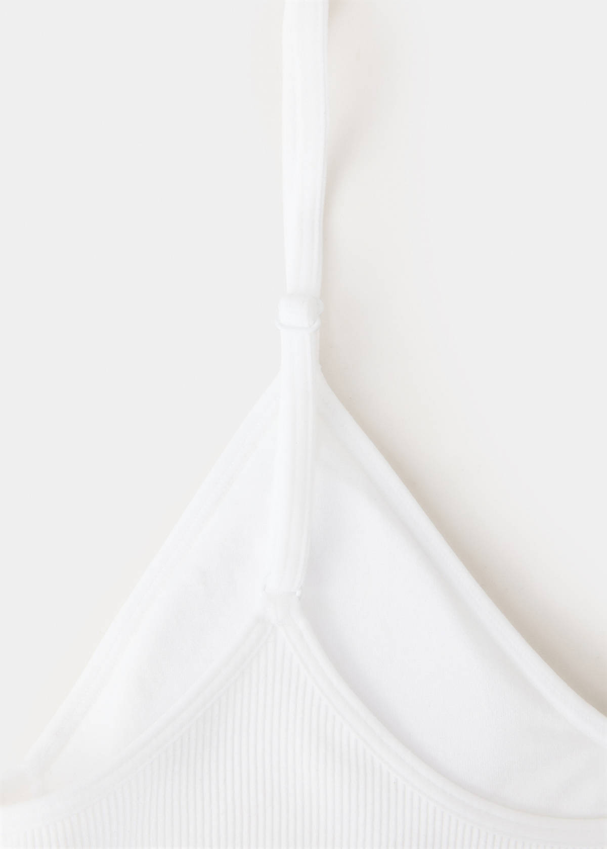 Essential triangle bra — Off White