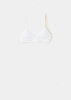 Essential triangle bra — Off White 1