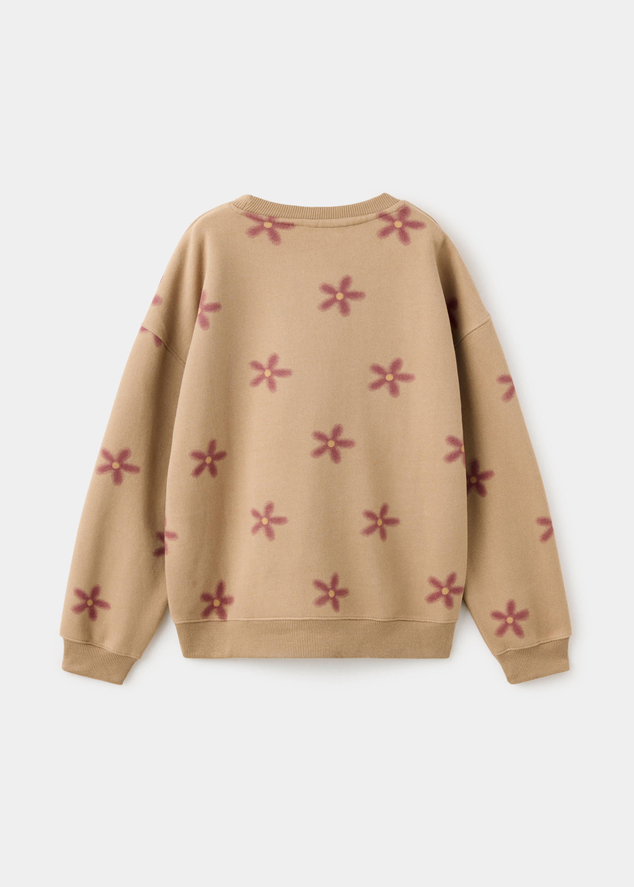 Sweatshirt with floral print detail - Reverse of the article