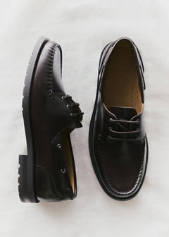 Leather deck shoe — Brown 6