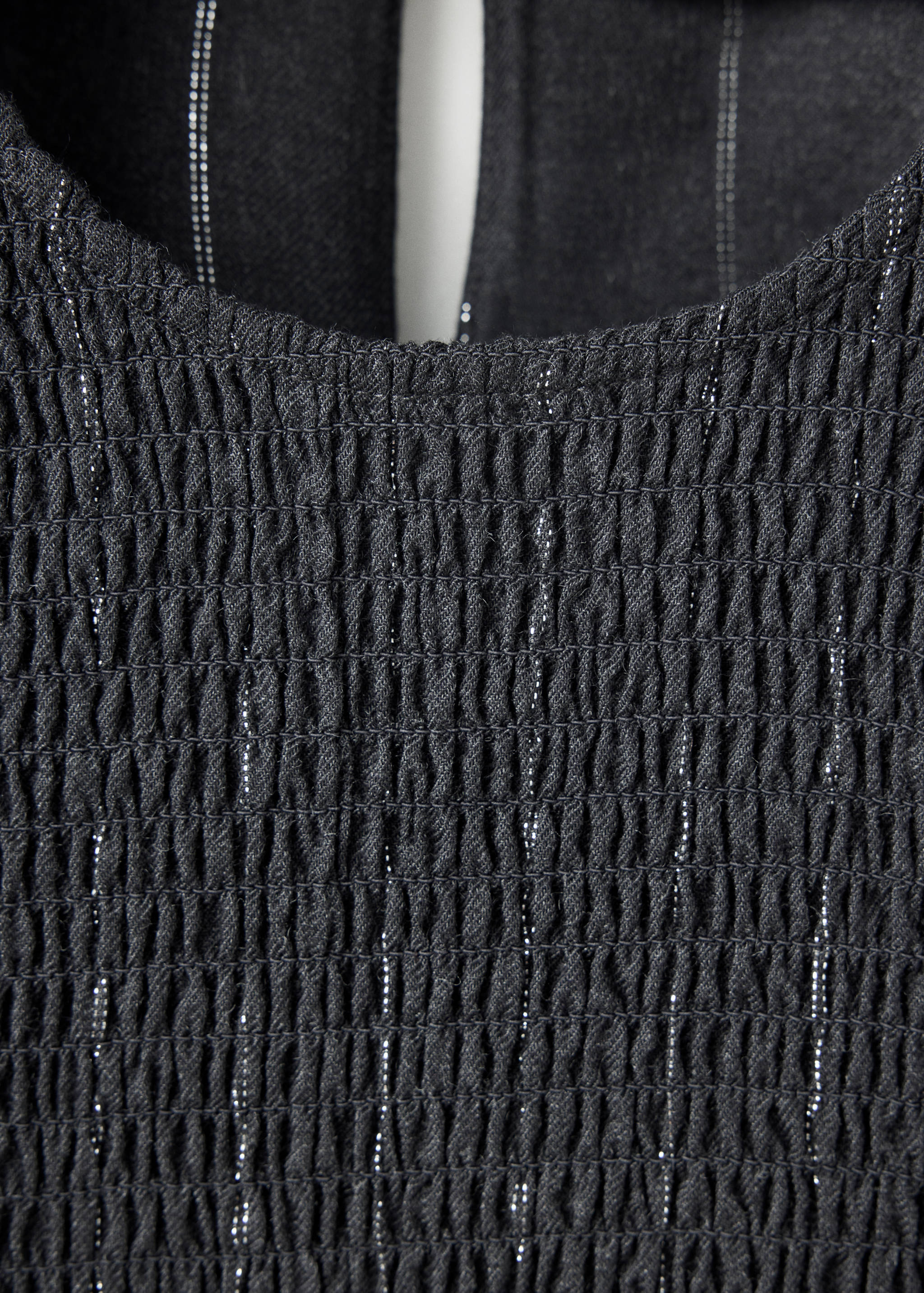 Metallic-thread smocked blouse - Details of the article 8