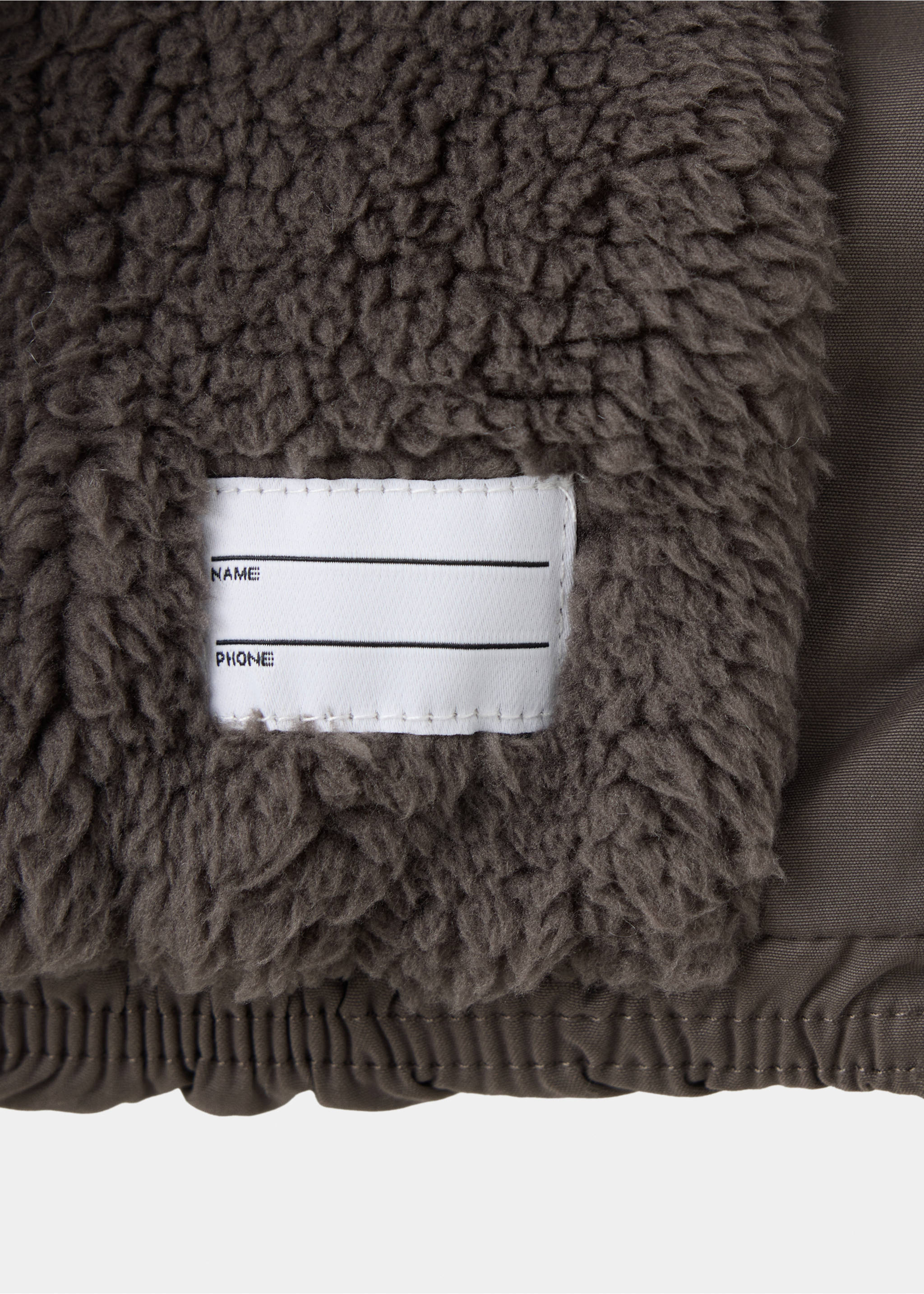 Padded coat with fur lining - Details of the article 0, Chocolate. Ref: 37076721-00.