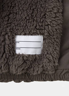 Padded coat with fur lining — Chocolate 4