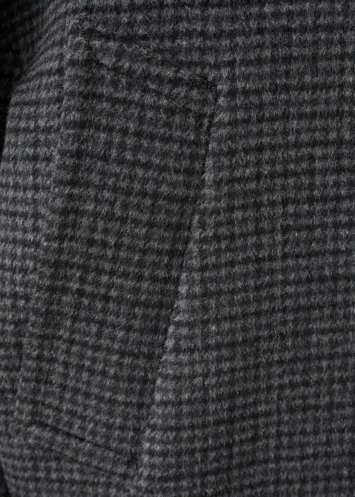 Houndstooth wool jacket — Navy
