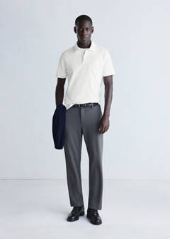 Slim-fit Thermolite® polo shirt — Off White 2