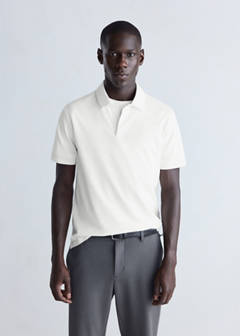 Slim-fit Thermolite® polo shirt — Off White 1