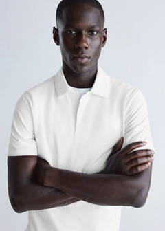 Slim-fit Thermolite® polo shirt — Off White 4