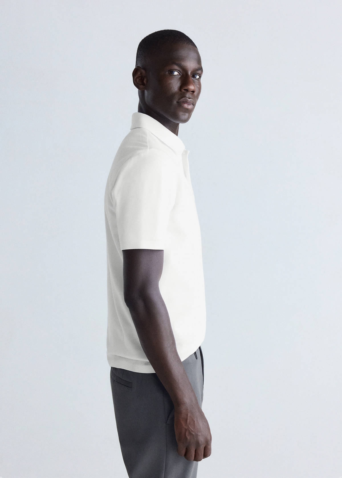 Slim-fit Thermolite® polo shirt — Off White