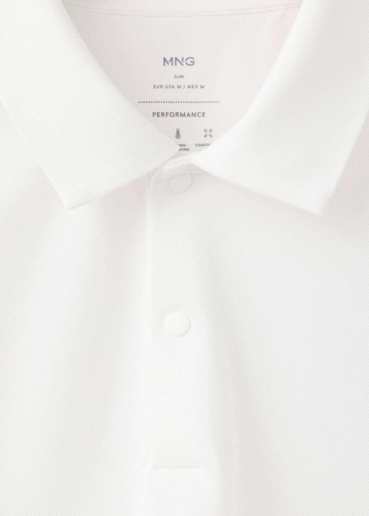 Slim-fit Thermolite® polo shirt — Off White