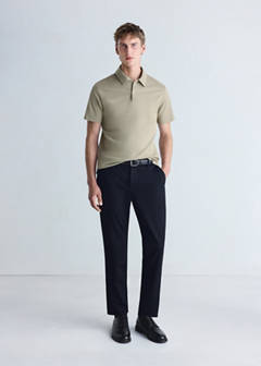 Slim-fit Thermolite® polo shirt — Medium Brown 2
