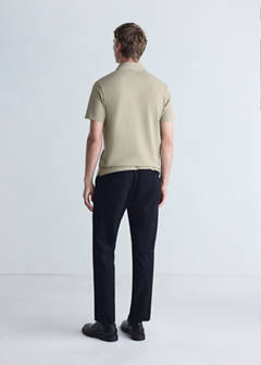 Slim-fit Thermolite® polo shirt — Medium Brown 3