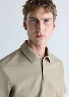 Slim-fit Thermolite® polo shirt — Medium Brown 4