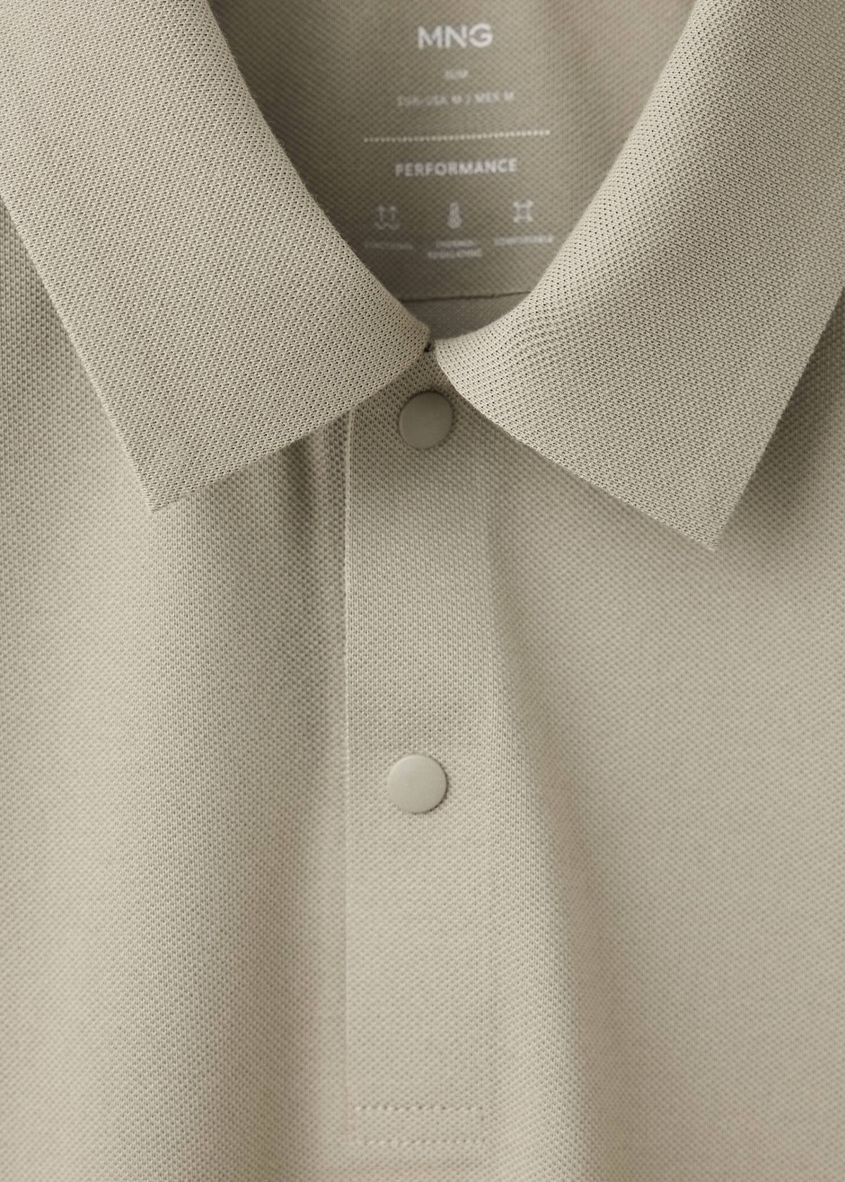 Slim-fit Thermolite® polo shirt — Medium Brown