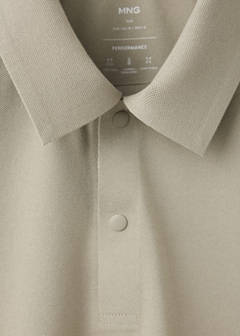 Slim-fit Thermolite® polo shirt — Medium Brown 8