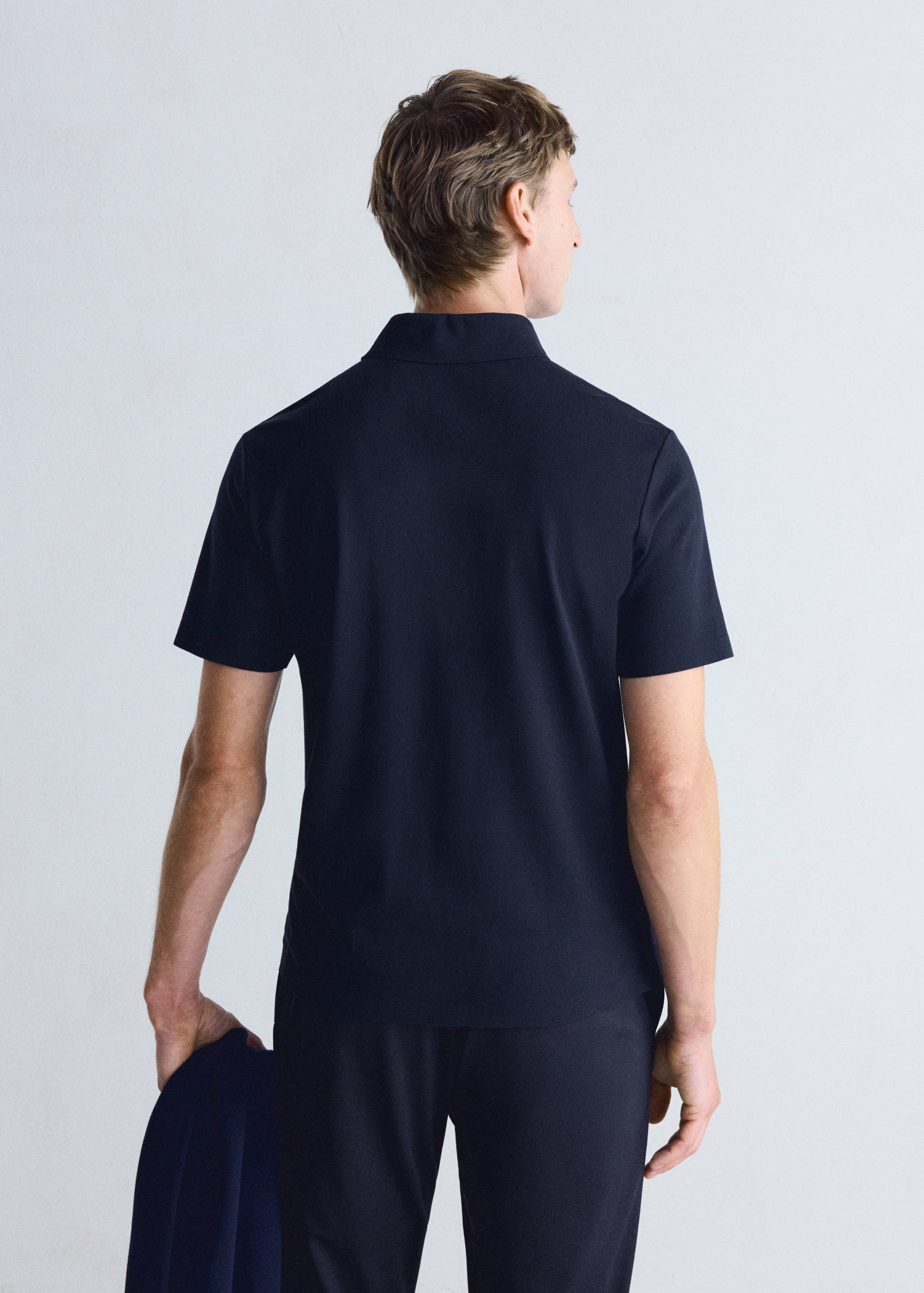 Slim-fit Thermolite® polo shirt - Reverse of the article