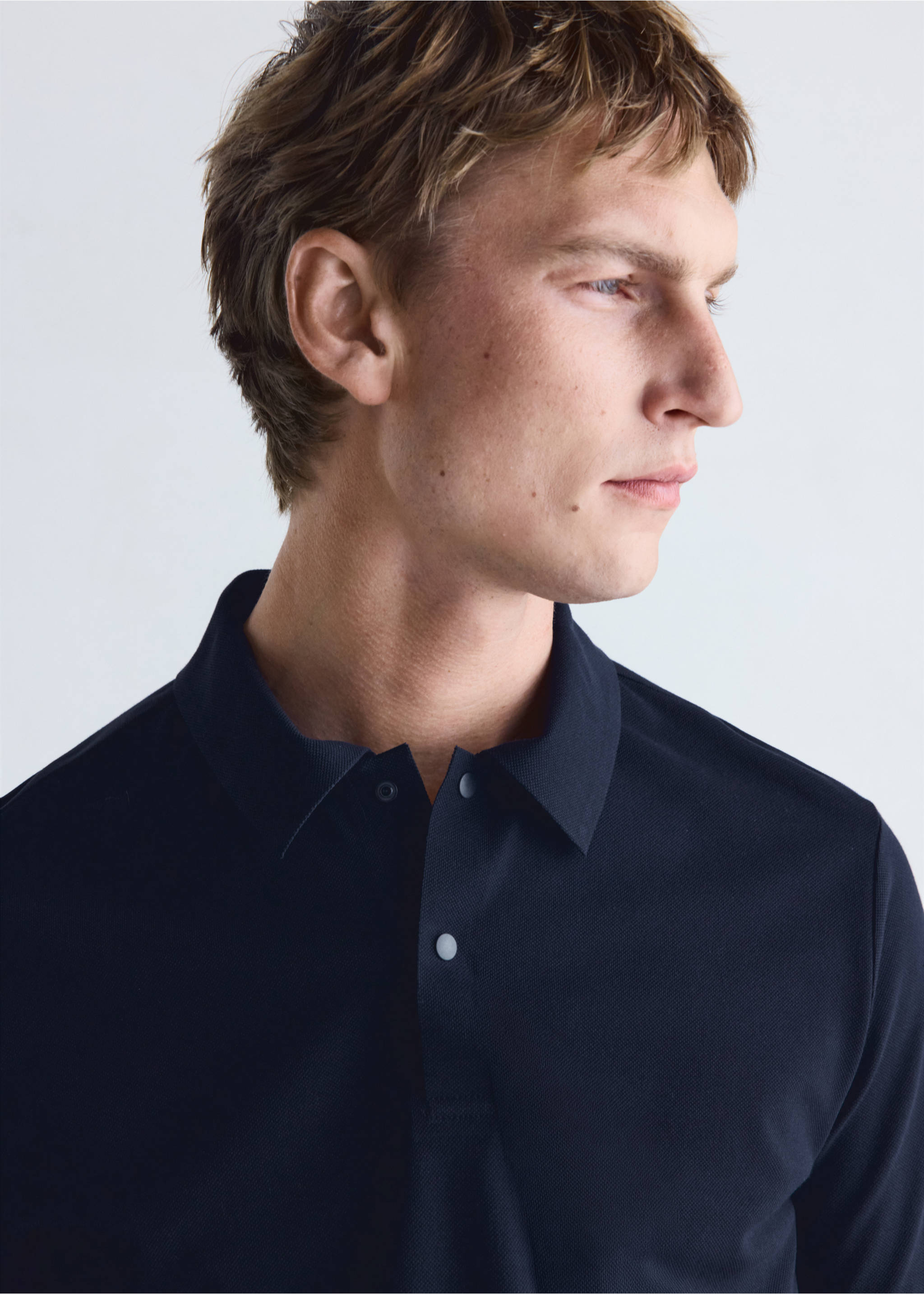 Slim-fit Thermolite® polo shirt - Details of the article 1, Navy. Ref: 37076727-00.