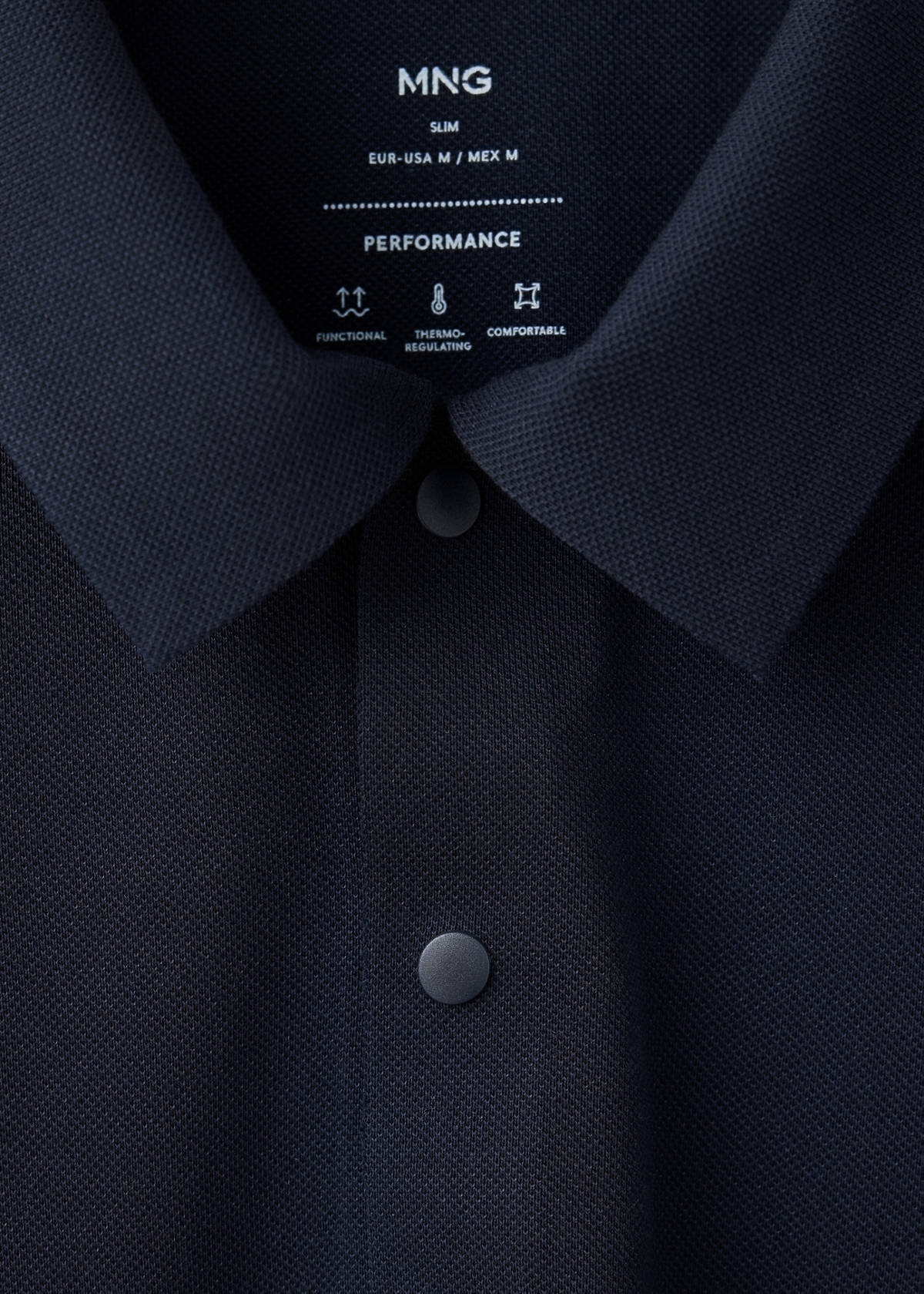 Slim-fit Thermolite® polo shirt — Navy
