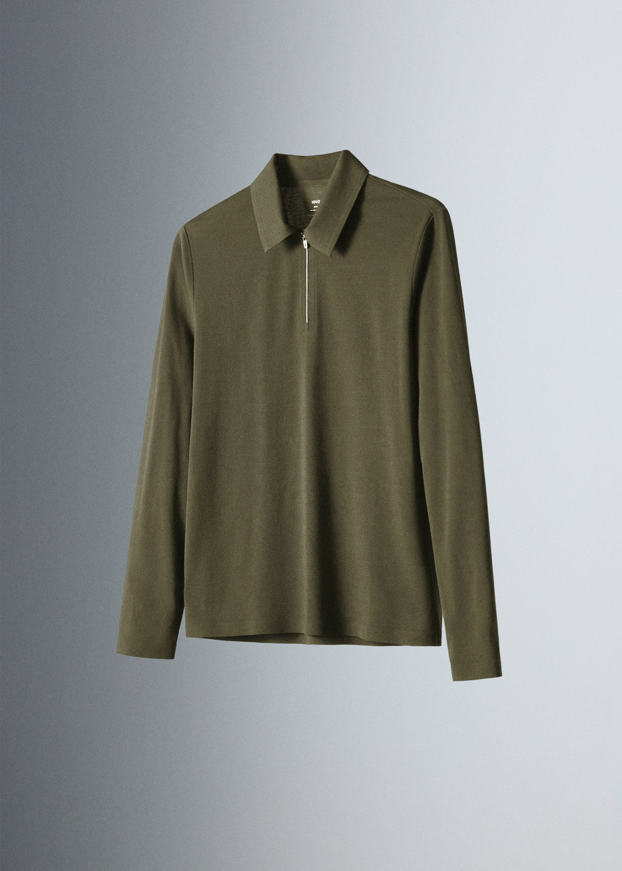 Polo regular fit com fecho de correr Thermolite® - Pormenor do artigo 5