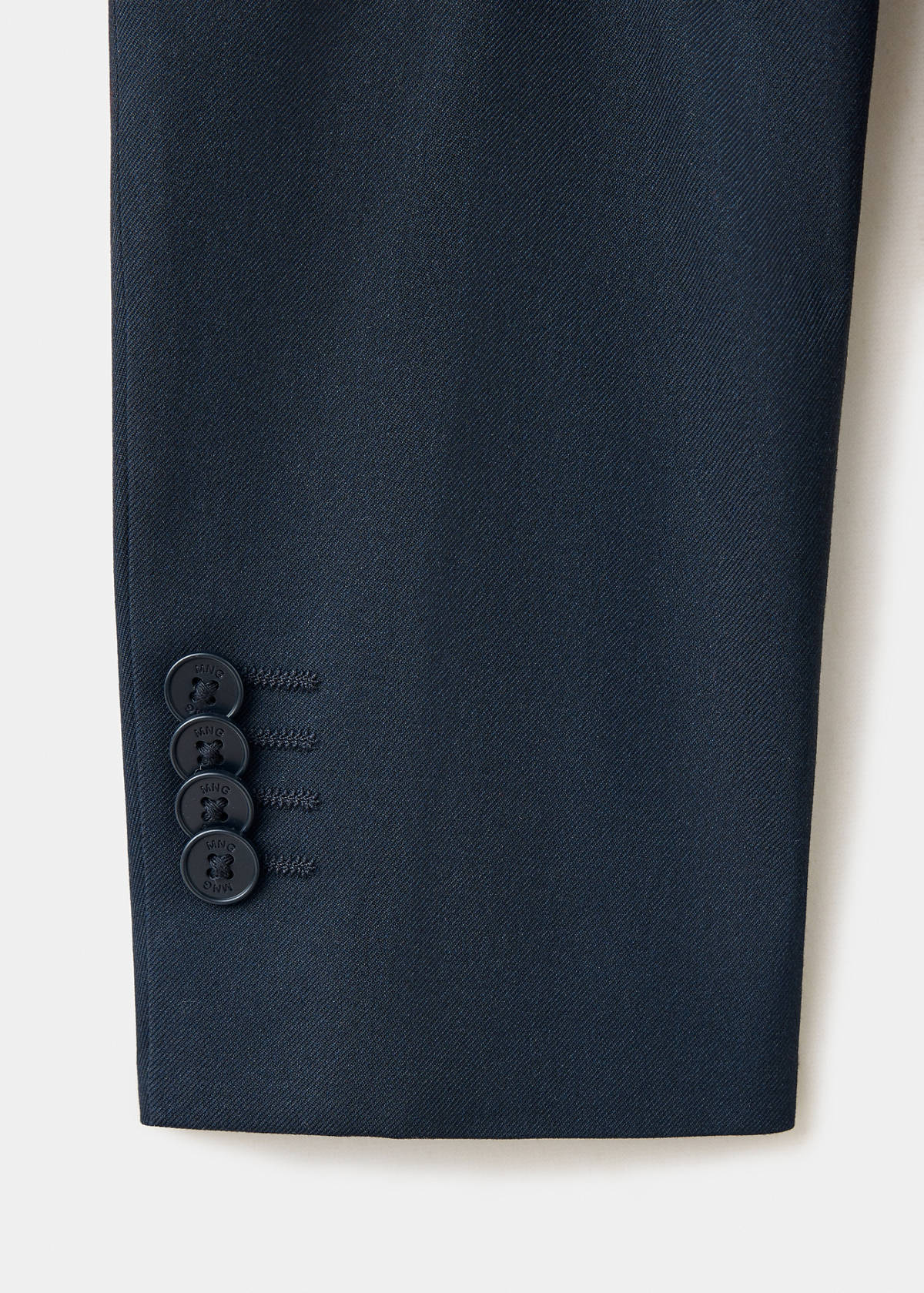 Viscose blend blazer — Navy