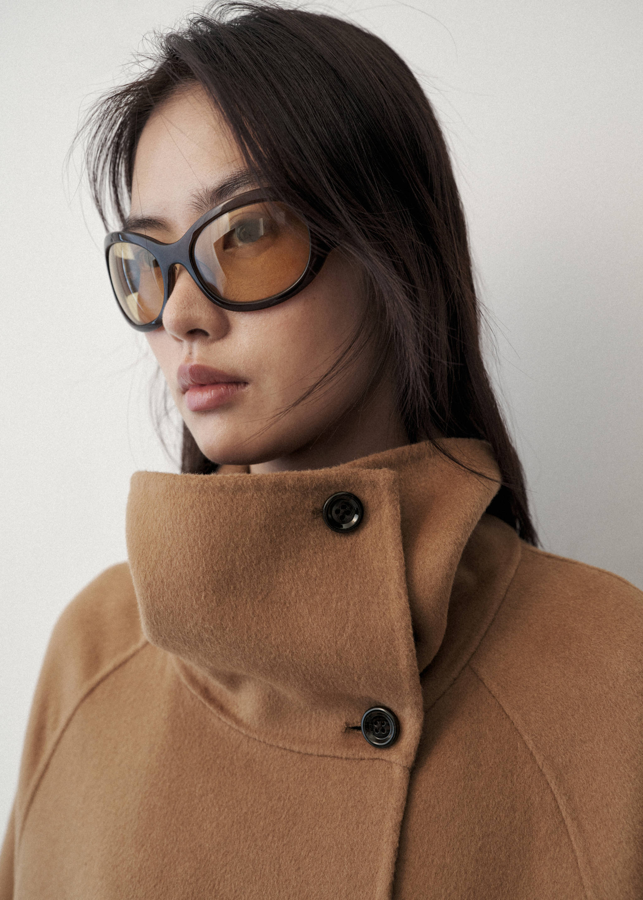 Manteau en laine avec écharpe amovible - Détail de l'article 1