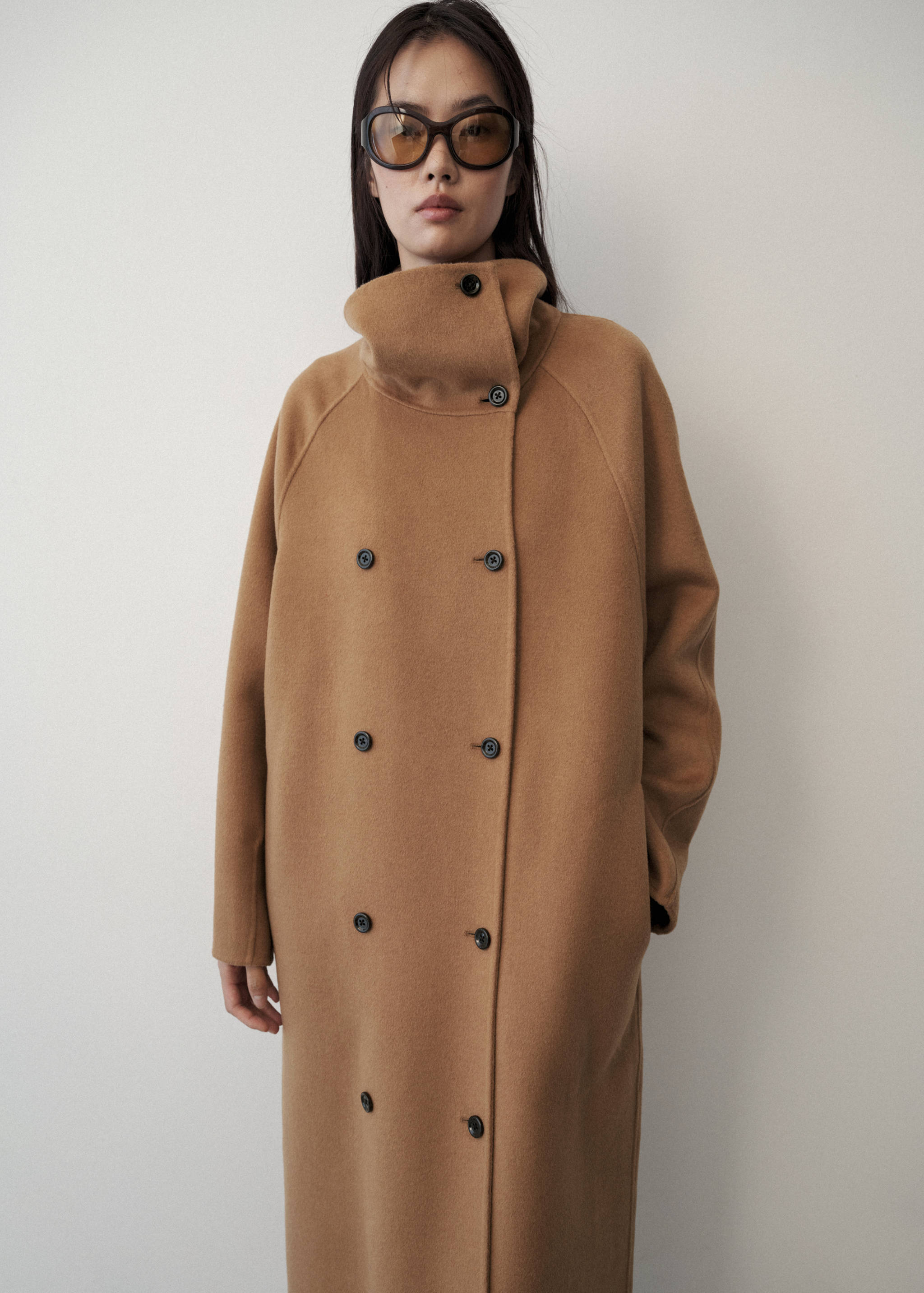 Manteau en laine avec écharpe amovible - Détail de l'article 3
