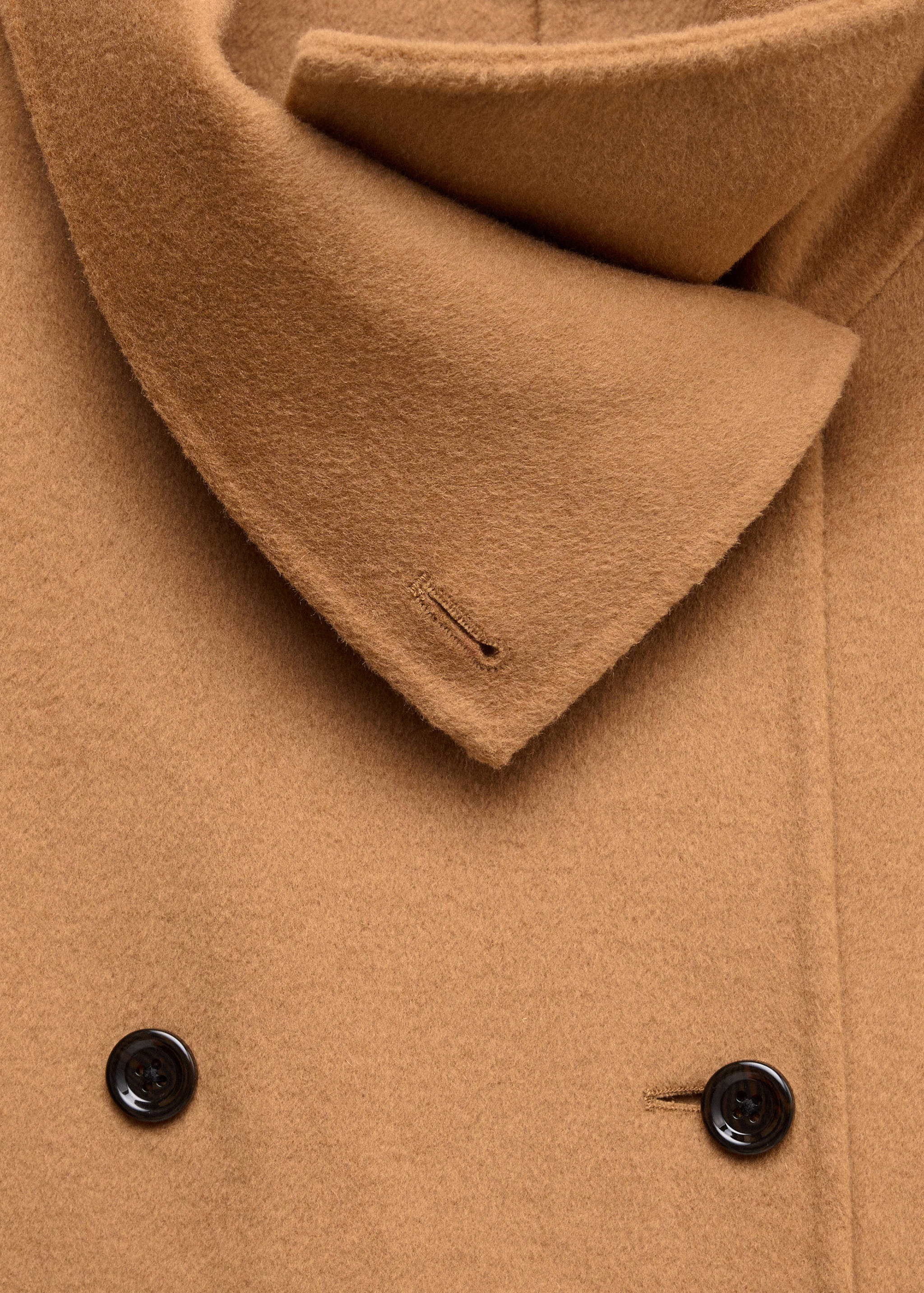 Manteau en laine avec écharpe amovible - Détail de l'article 8