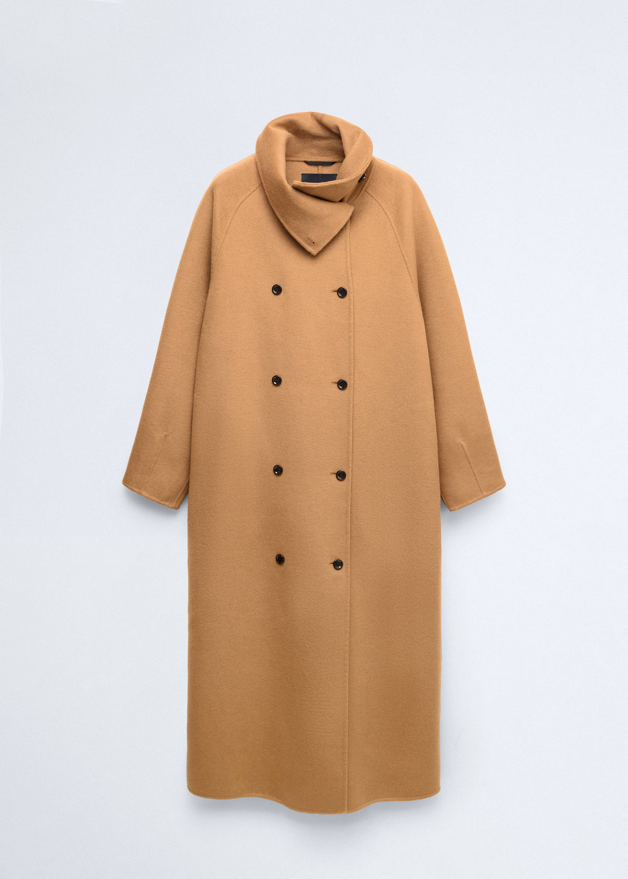Manteau en laine avec écharpe amovible - Détail de l'article 0