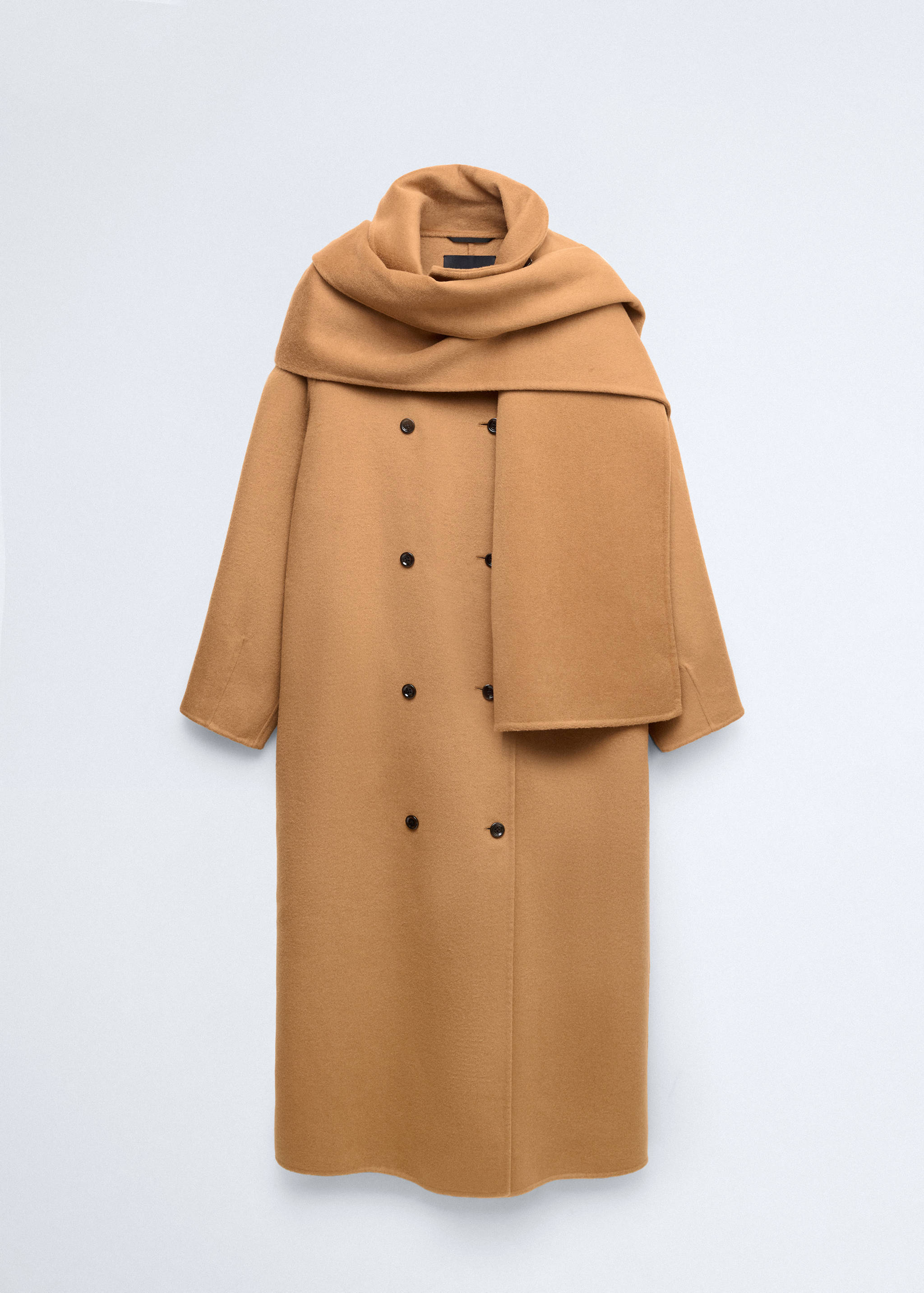 Manteau en laine avec écharpe amovible - Article sans modèle