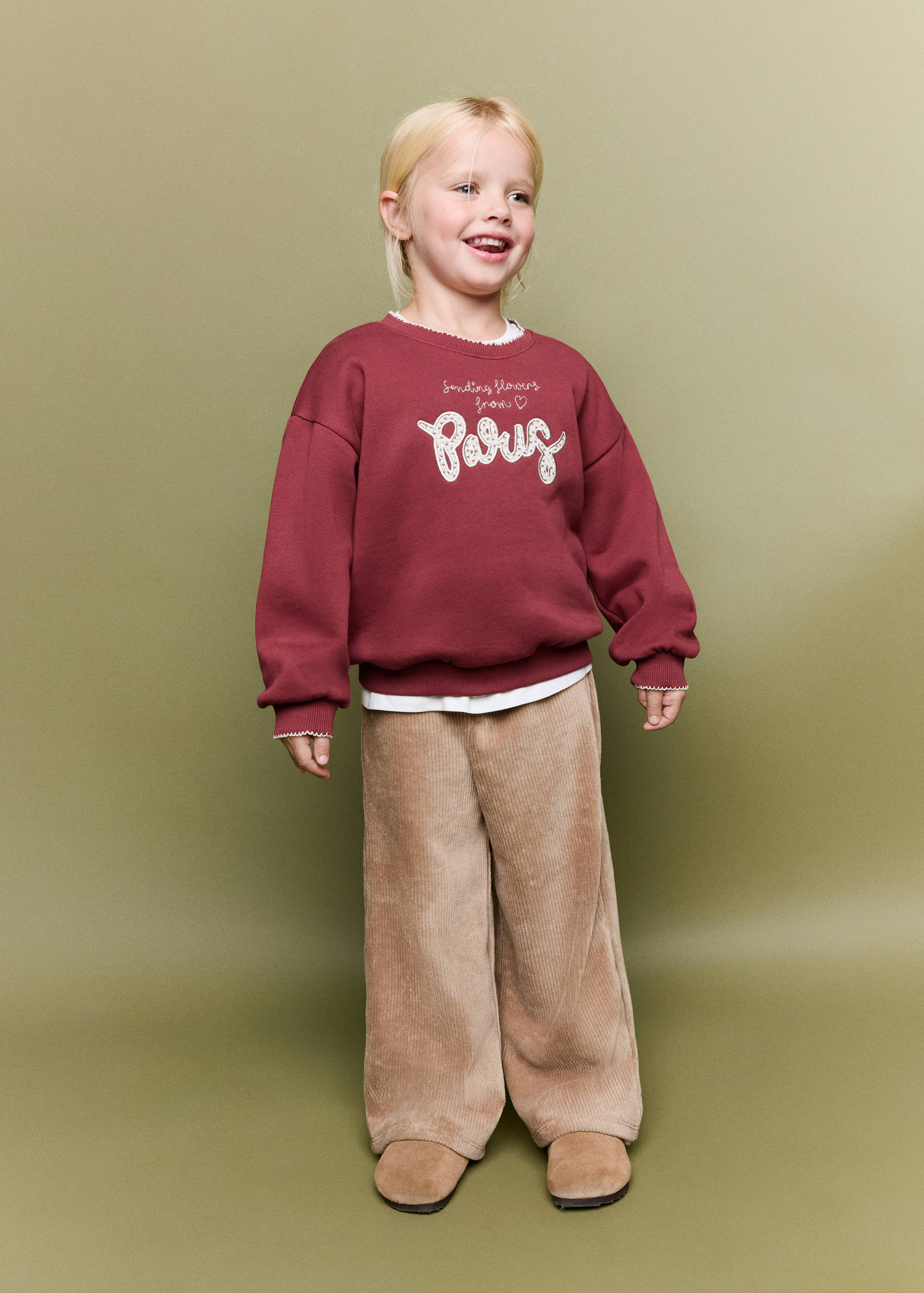 Sweatshirt with embroidered detail - General plane
