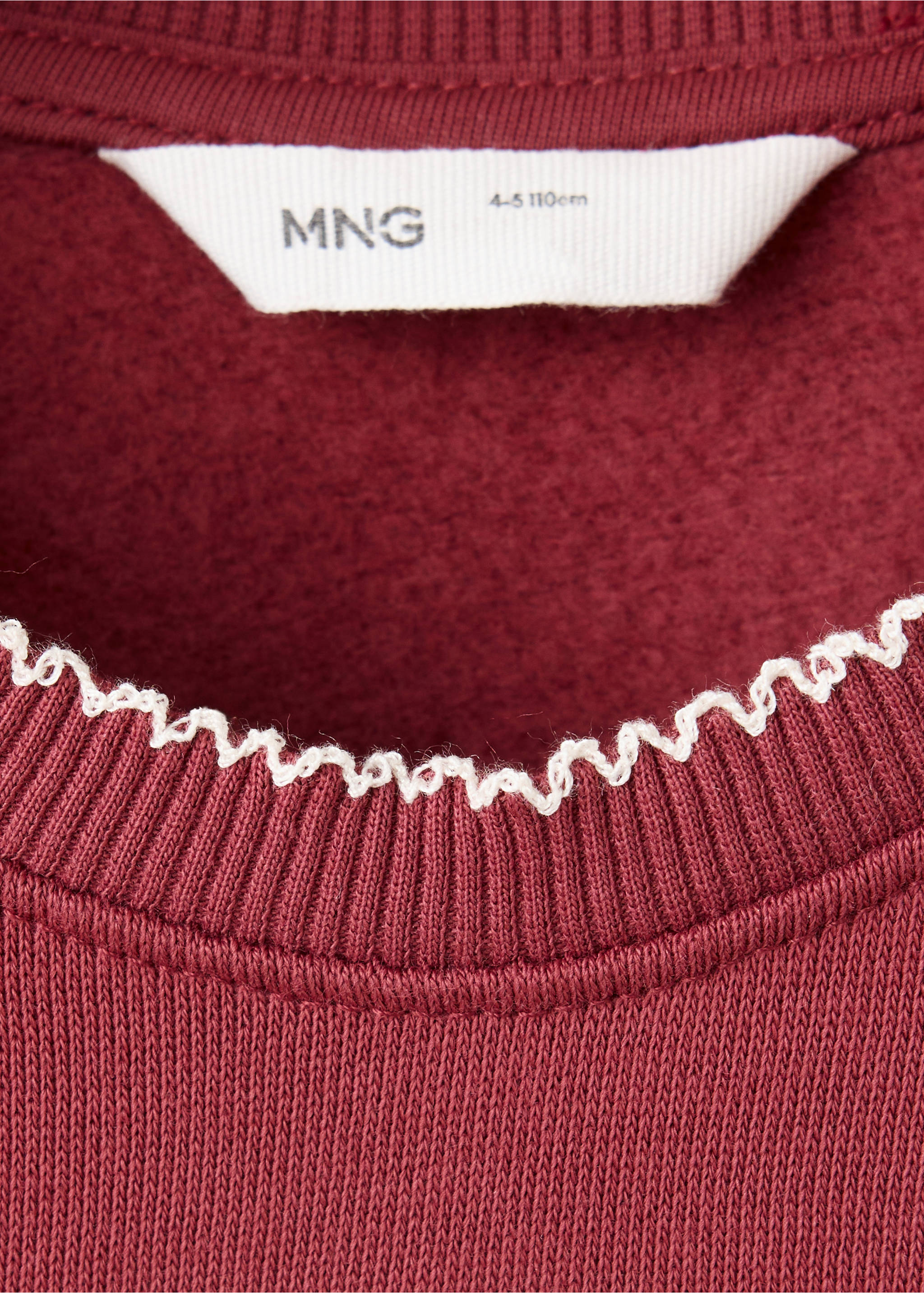 Sudadera detalle bordado - Detalle del artículo 8, Cereza. Ref: 37076740-00.