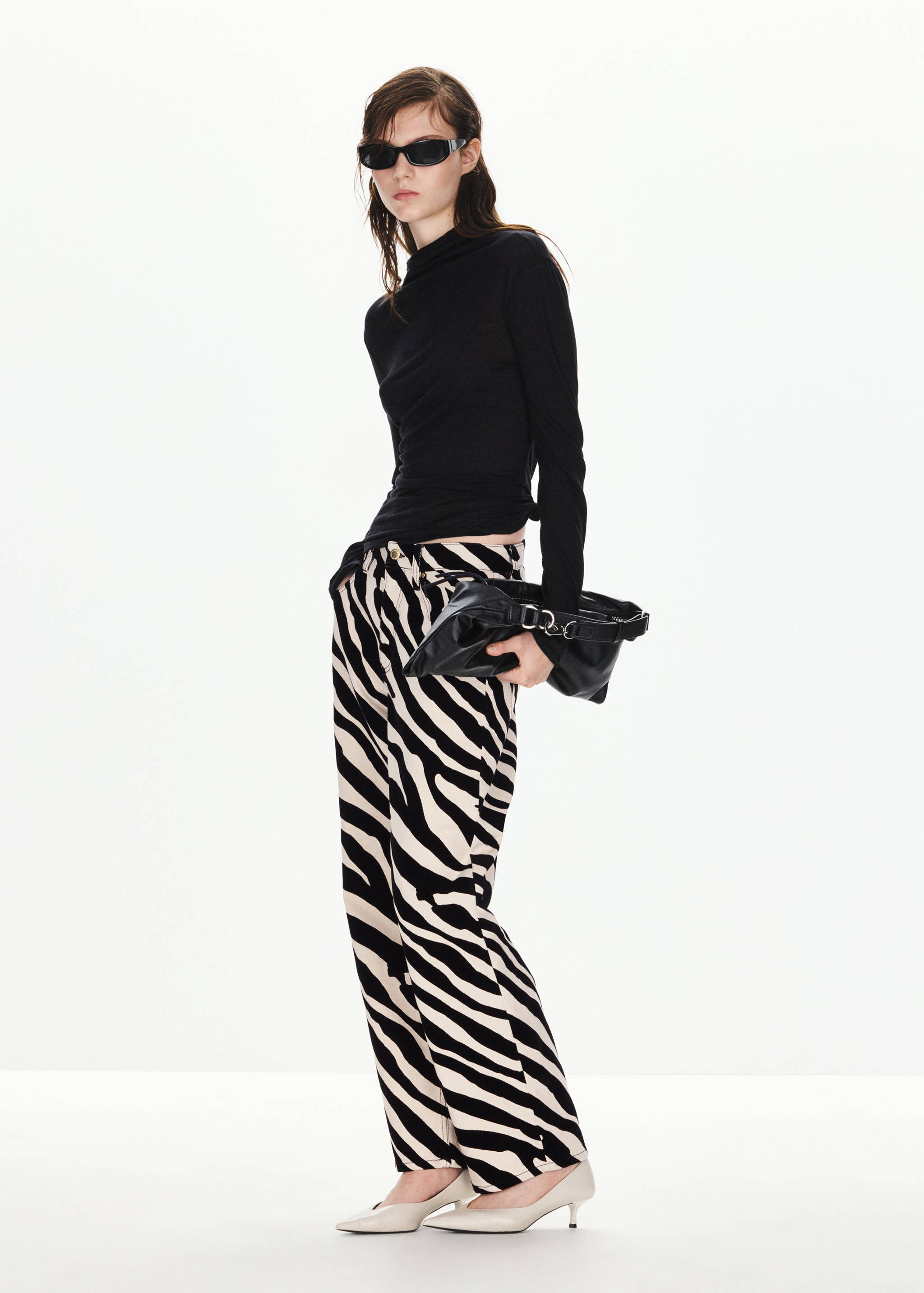 Zebra balloon trousers - General plane