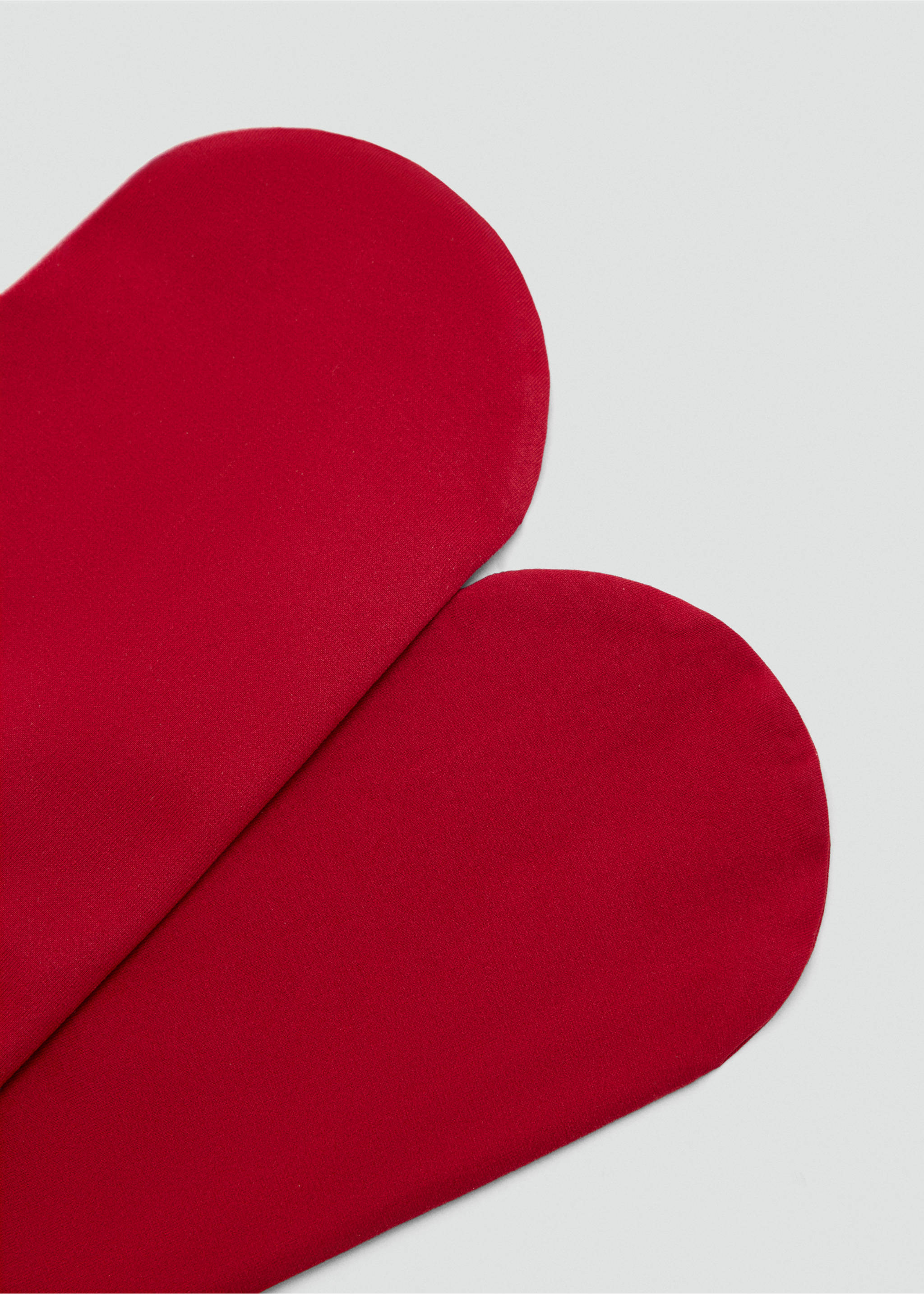 Plain socks stockings - Details of the article 1, Red. Ref: 37076742-00.
