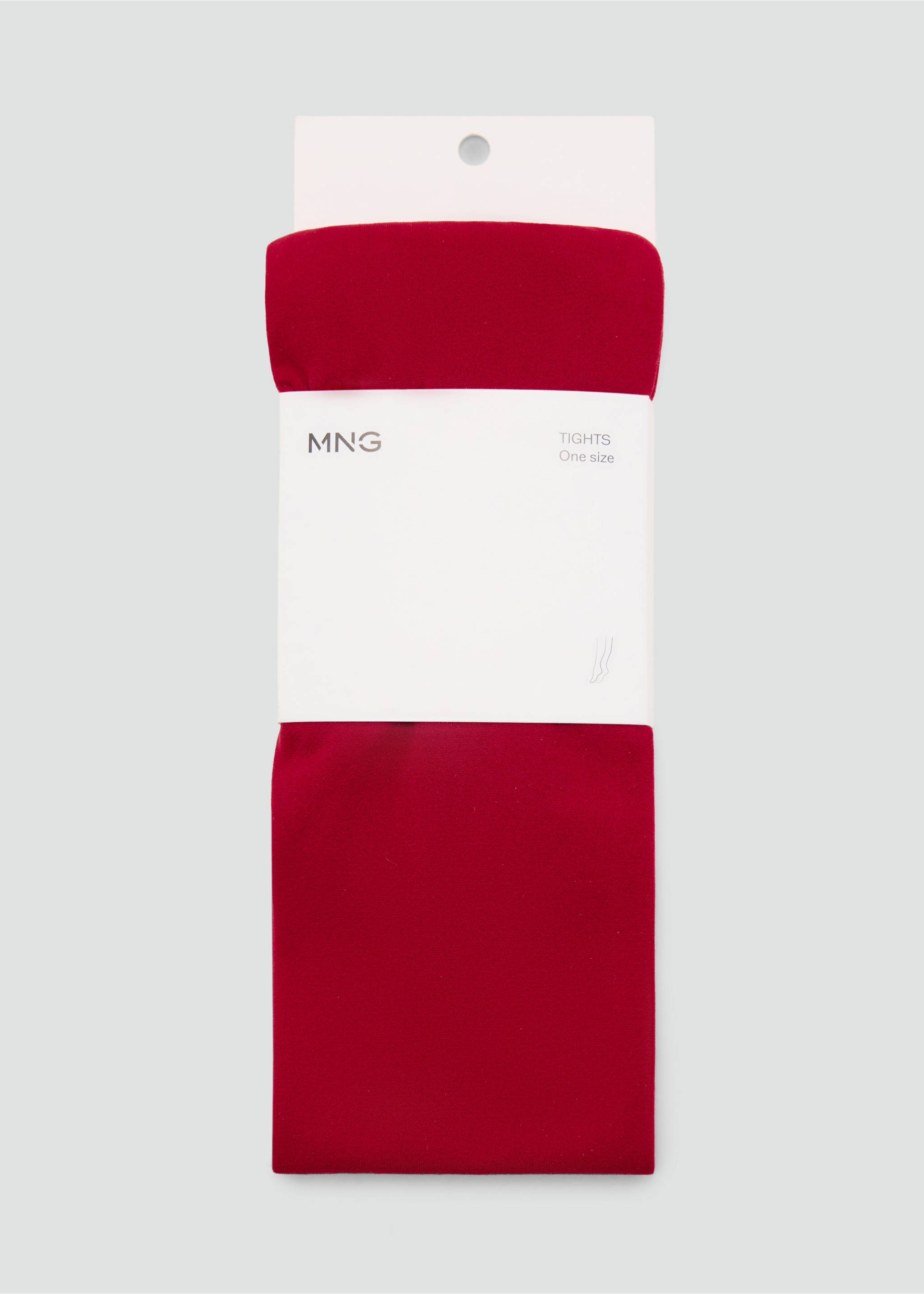 Plain socks stockings - Details of the article 2, Red. Ref: 37076742-00.