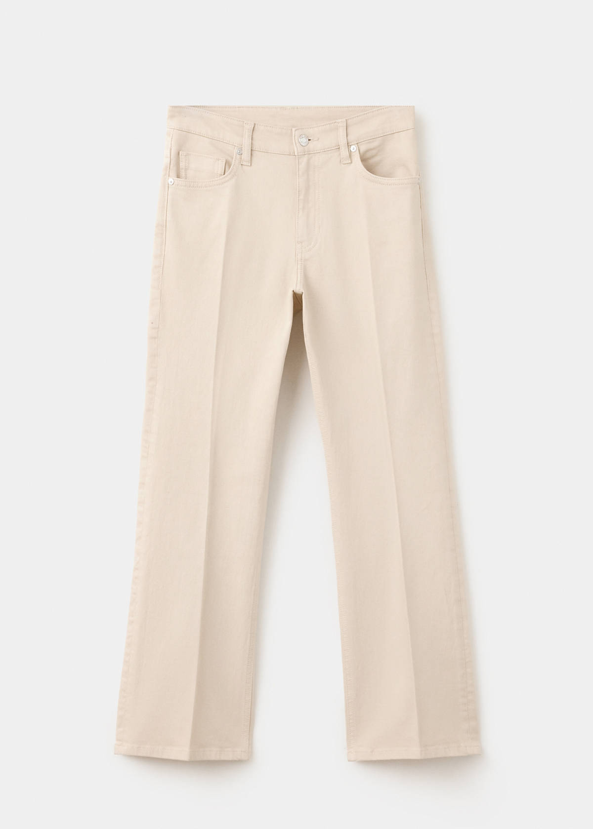 Sienna flared cropped jeans — Sand