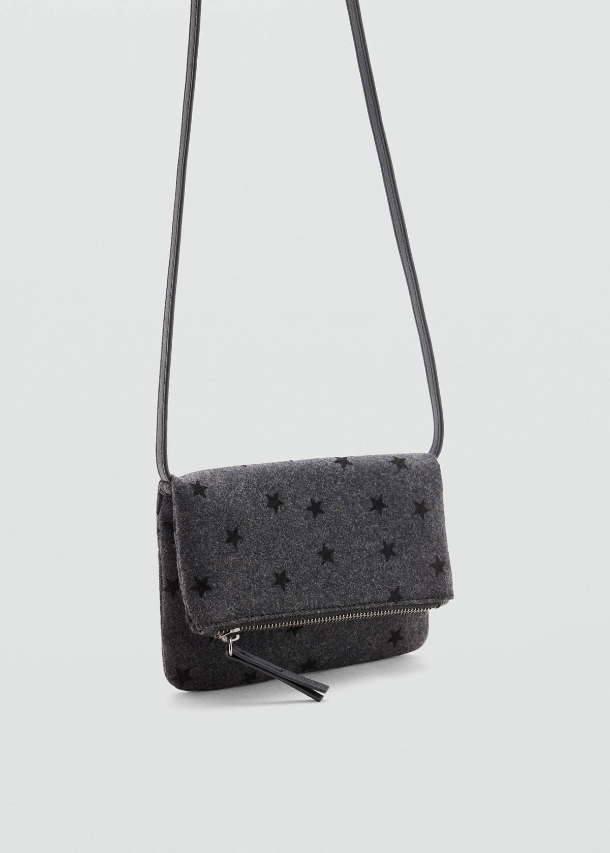 Star-print crossbody bag — Grey