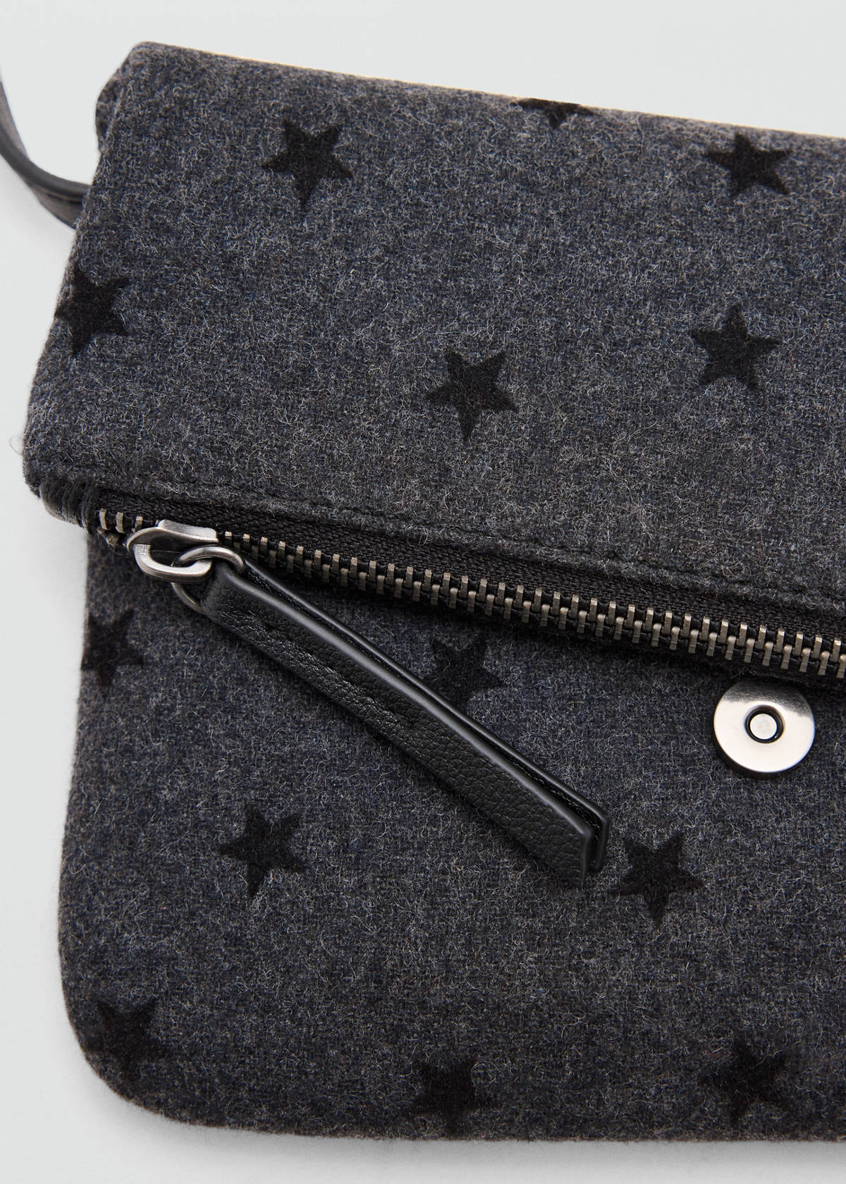 Star-print crossbody bag — Grey