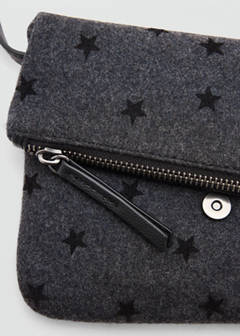 Star-print crossbody bag — Grey 3