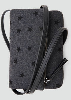 Star-print crossbody bag — Grey 4
