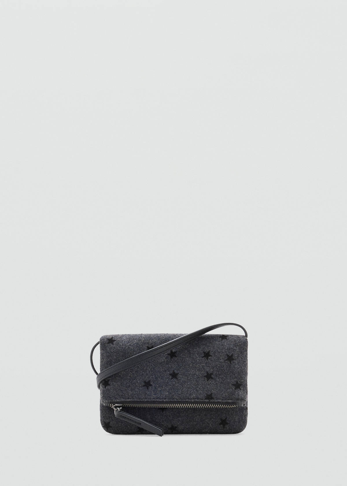 Star-print crossbody bag — Grey