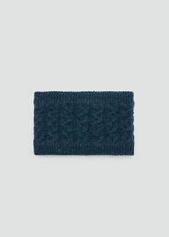 Knitted braided scarf — Blue 1