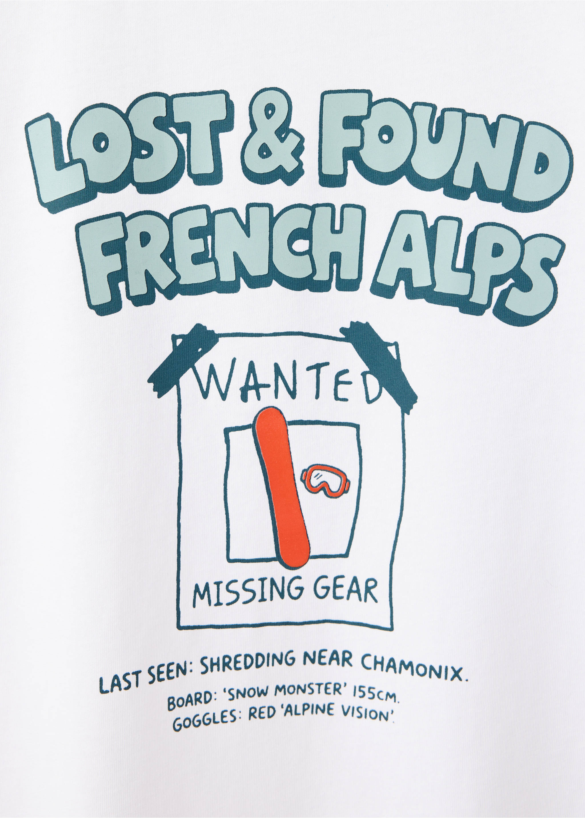 T-SHIRT S2LOST - Details of the article 8, White. Ref: 37077119-00.