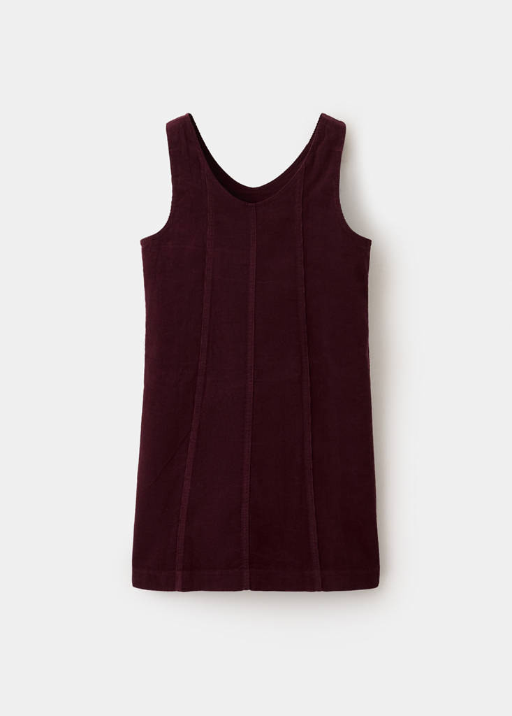 Corduroy pinafore with pockets