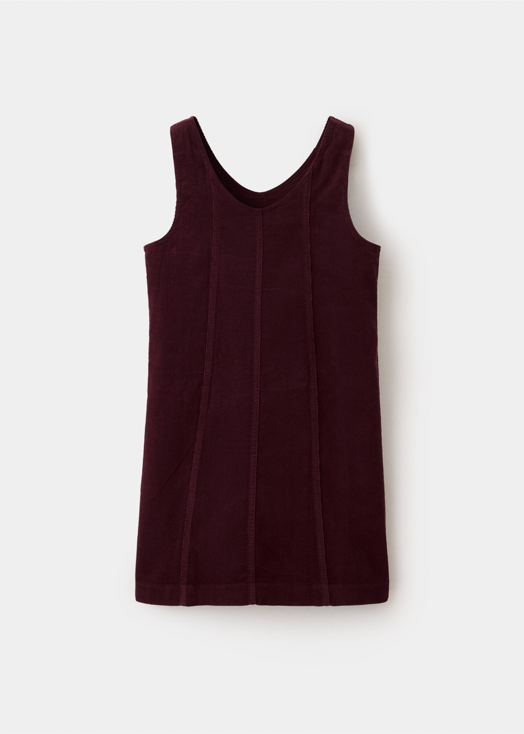 Dungaree dress alpine - Reverse of the article, Burgundy. Ref: 37077123-00.