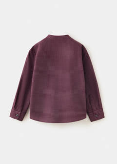 Cotton gingham shirt — Maroon 4