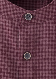 Cotton gingham shirt — Maroon 3