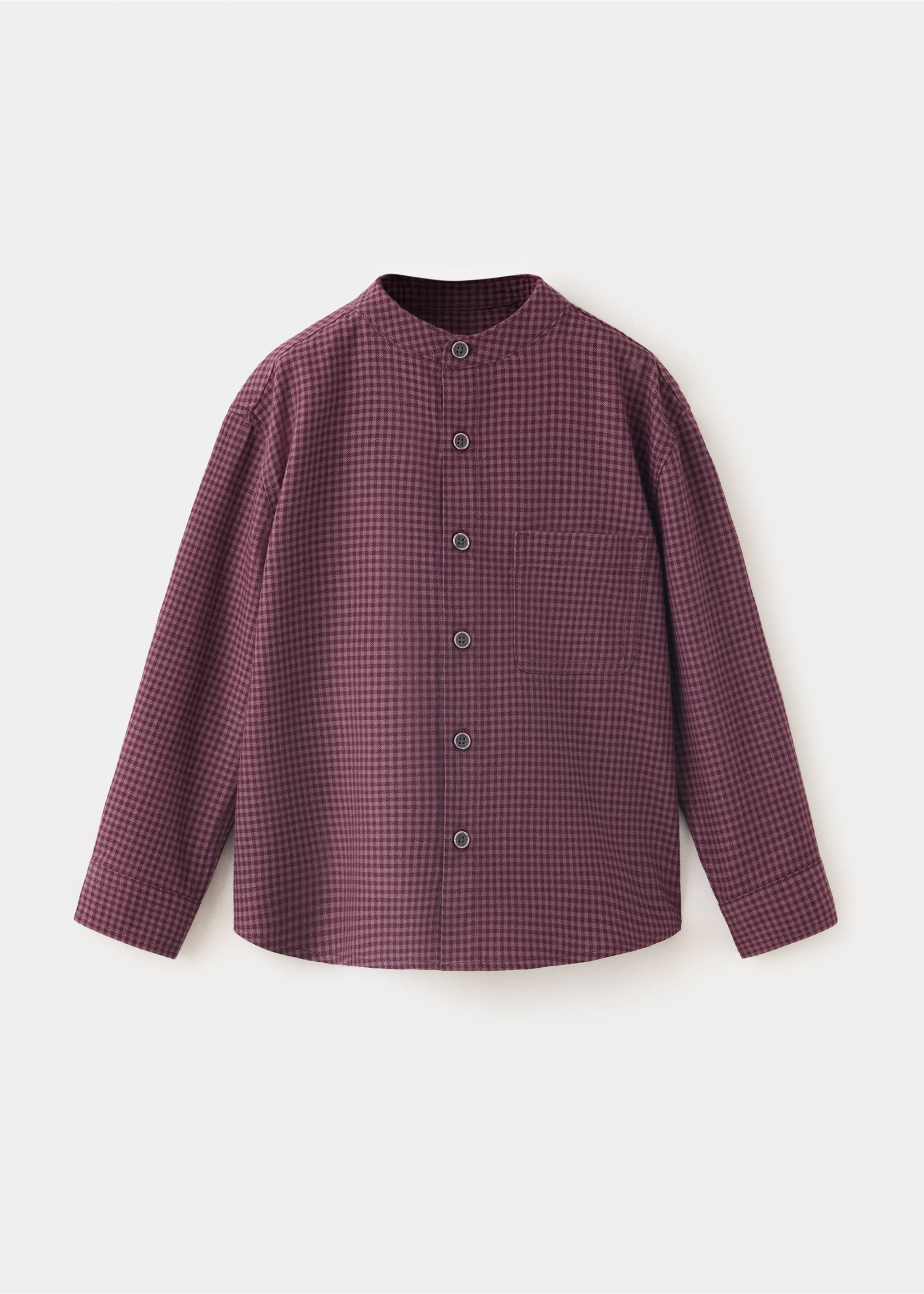 Camisa algodón cuadros vichy - Artículo sin modelo, Granate. Ref: 37077124-00.