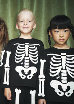 Glow in the dark skeleton pyjama — Black 2